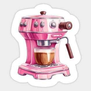 Pink Coffee Maker #2 Sticker